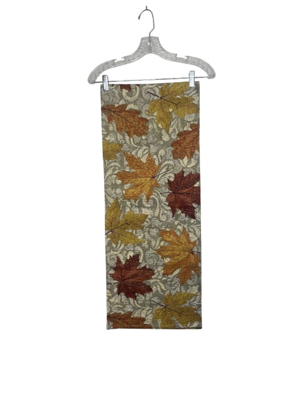 Fall-Themed Decorative Leaf Pattern Runner 13"x66" - Autumn Colors - Tapestry Fa